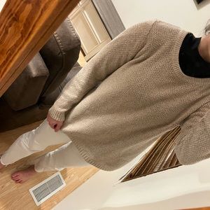 Pink Clover L knit beige sweater